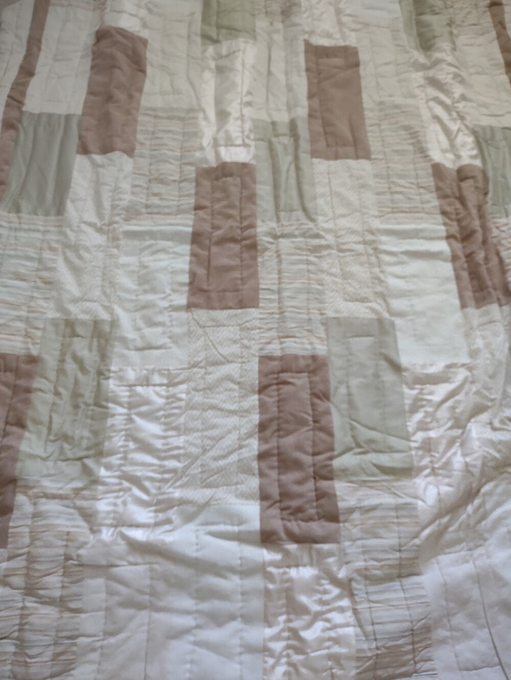 2 Pieces Quilt Patchwork Handstitch + 1 Pillow Sham